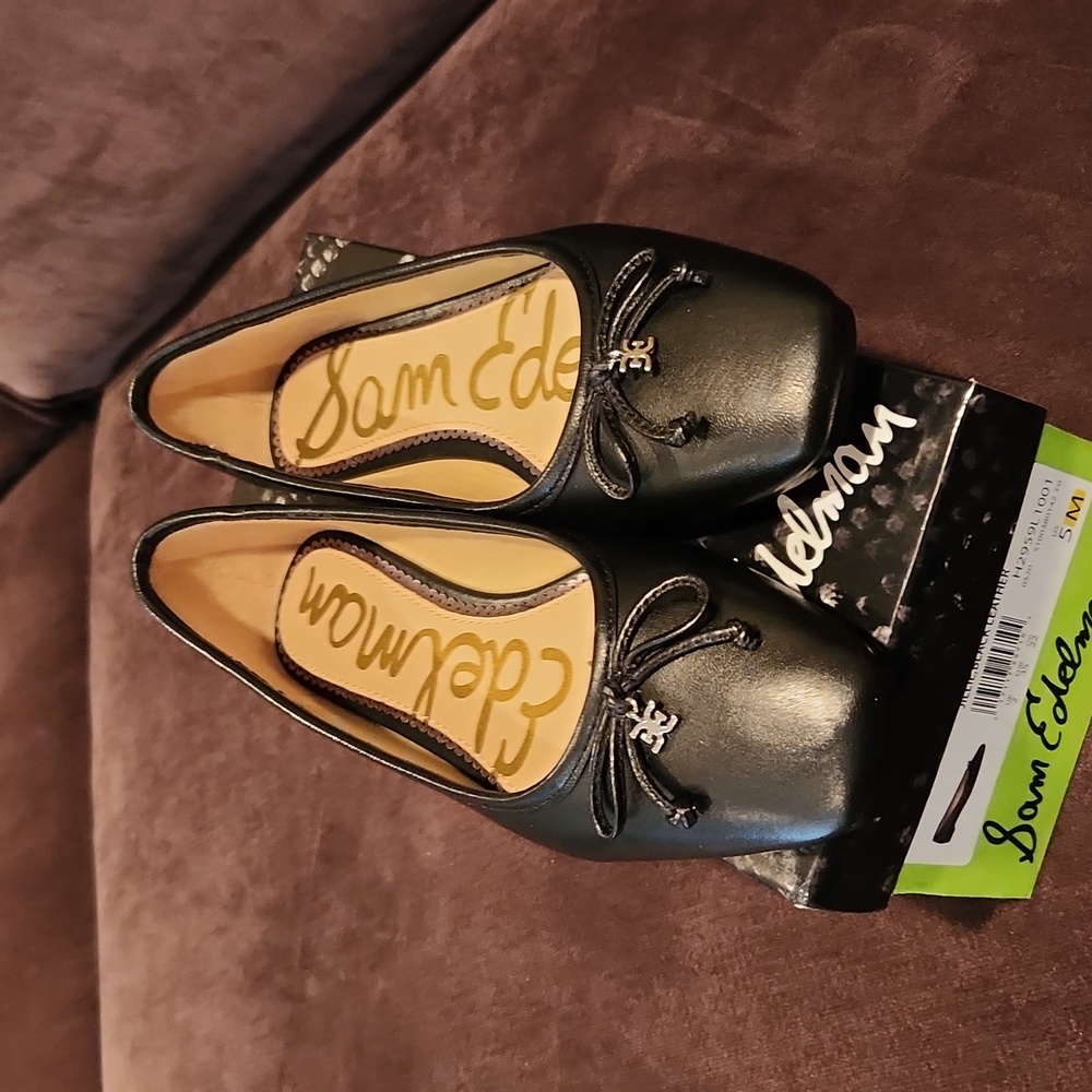 Sam Edelman Jillie Flats, Size 5M, Black